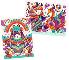 Mosaico - bambole kokeshi