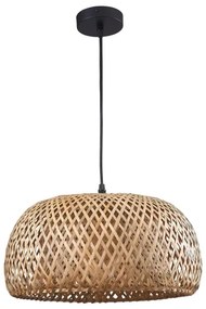 Lampadario a sospensione con filo KORFU 1xE27/20W/230V diametro 38 cm bambù