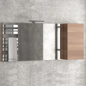 Specchio bagno 155cm pensile contenitore a destra  SP-155S - KAMALU