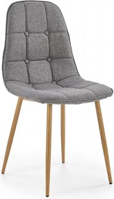 Sedia K316 tessuto grigio/grigio miele