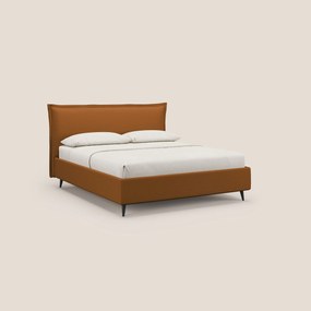 Hans letto contenitore imbottito minimal in tessuto simil cotone impermeabile T19 arancio