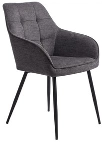 Sedia da pranzo grigio scuro Nolan - Unique Furniture