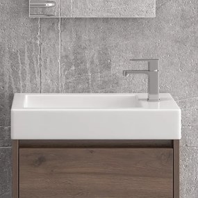 Mobile bagno 55 cm sospeso con un'anta e lavabo incasso MN-55A - KAMALU