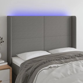 Testiera A Led Grigioscuro 147x16x118/128cm İntessuto /