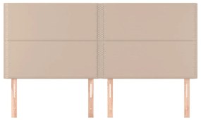 Testiere 4 pz cappuccino 90x5x78/88 cm in similpelle