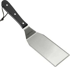 Spatola Premium, spatola de acciaio inox, spatola per griglia, accessori per griglia, posate per griglia o piastra, raschietto de metallo, argento