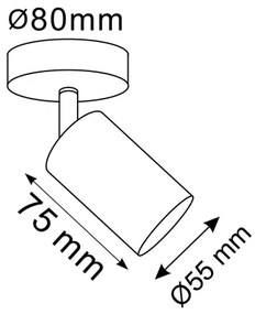Faretto da parete GOLDI 1xGU10/10W/230V oro