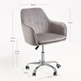 Sedia Chic Office - Grigio
