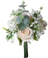 Set 3 Bouquet Artificiali Rose Gypsophila 32 cm