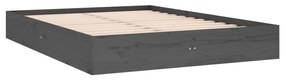 Giroletto grigio in legno massello 120x190cm 4ft small double