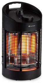 blumfeldt Heat Guru 360 Mini, radiatore di calore a infrarossi, 700/350W, oscillazione, nero