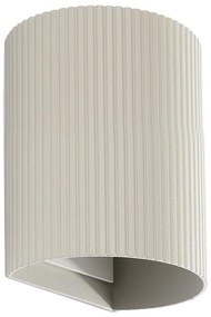 FARO 40528 - Applique SOLE 1xGU10/8W/230V grigio ondulato arrotondato