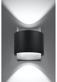 Lampada da parete nera Forgmi - Sollux