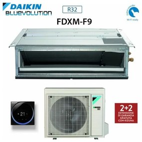 Climatizzatore Condizionatore Daikin Bluevolution Inverter Canalizzato Ultrapiatto 18000 Btu FDXM50F3/F9 R-32 Wi-Fi Optional - Garanzia Italiana
