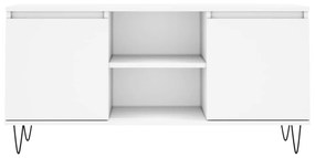 Mobile porta tv bianco 104x35x50 cm in legno multistrato