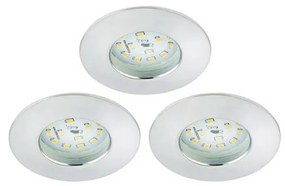 Briloner 8316-039-SET 3x Lampada LED dimmerabile da bagno LED/5,5W/230V IP44