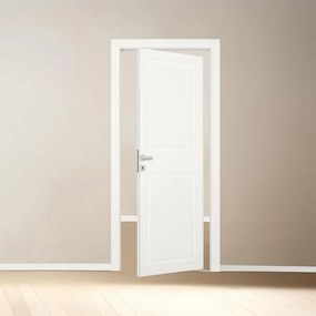 Porta interna rototraslante Style in legno laccato colore bianco, L 80 x H 210 cm, apertura reversibile