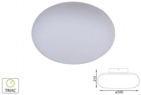 Applique Lampada Led Da Parete o Plafoniera Da Soffitto Moderna 40W Rotonda Diametro 500mm 3000K Dimmerabile Triac Dimmer SKU-40061