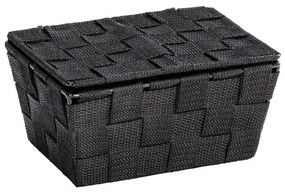 WENKO 22197100 - Cestino ADRIA 19x14 cm nero
