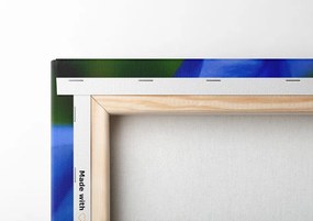 Stampa su tela – Fiori blu pittoreschi