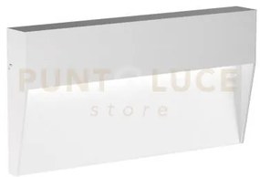 Ges1170c- segnapassi in alluminio led 3000k 454lm 6w colore bianco