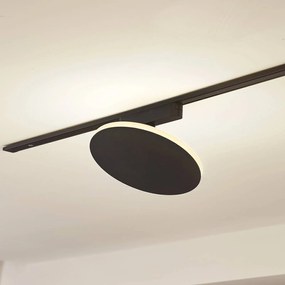 Lindby Lampada a binario LED Lumaro, nero, alluminio, 48V, dimmerabile Lumaro 48V Lindby,, Nero, Soggiorno / Sala da pranzo, Alluminio, Moderno