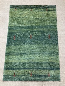 Gashguli Tappeto persiano 80x130 Verde (Iran) Annodato A Mano