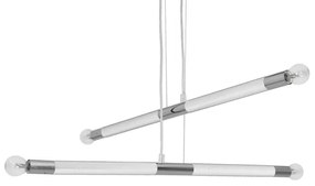 Lampadario su fune BASTONE WHITE 4xE14/40W/230V