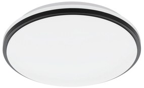 Plafoniera Contemporanea Pinetto Acciaio Bianco Luce Led Integrato 15,6W Ip44