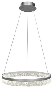 Lampadario LED su cavo GALA LED/25W/230V Ø 50 cm argento