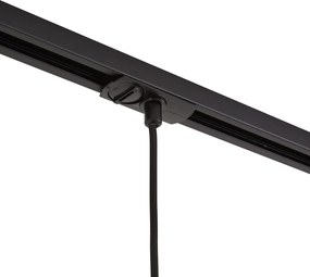 Sistema a binario moderno nero con 3 lampade a sospensione oro con vetro trasparente monofase - Iconic Laura