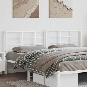 Testiera İn Metallo Bianco 200 Cm /