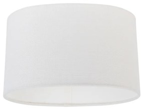 Paralume in lino bianco ovale 25/16/15