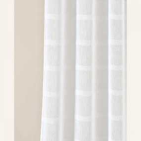 Tenda bianca di alta qualità Maura con anelli di sospensione 140 x 250 cm