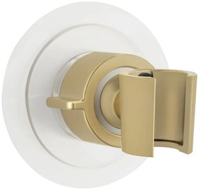 Supporto per soffione doccia senza foratura oro opaco in plastica Libertà – Wenko