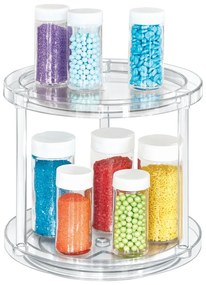 IDesign The Home Edit supporto rotante rotondo per contenitori a due livelli, ⌀ 24,1 cm - iDesign/The Home Edit