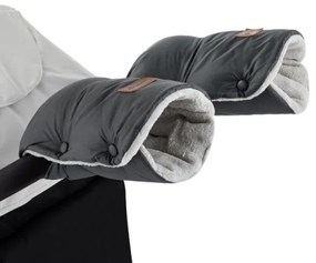 PETITE&MARS - SET Coprigambe 3in1 JIBOT + cuffie per passeggino JASIE grigio