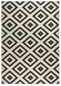 Tappeto da esterno nero e crema , 160 x 230 cm Malta - NORTHRUGS