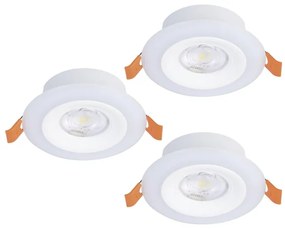 Eglo 901117- SET 3xLED RGB Lampada da bagno dimmerabile CALONGE 3,8W/230V IP44 + +TC