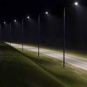 Lampione LED stradale SAMSUNG CHIP 100W 230V 4000K IP65 grigio