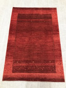 Loribaft Tappeto 120x190 Rosso (Iran) Annodato A Mano