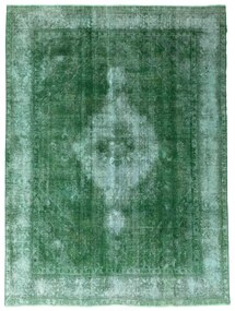 Vintage Tappeto persiano 340 x 250 Verde (Iran) Annodato A Mano