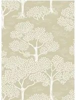 Littlephant Tapete Woodland Notes - Rye Yellow