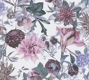 Carta da parati Protea  blu, 53 cm x 10.05 m