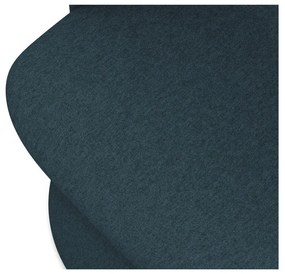 Sedia da pranzo color petrolio in imbottito Kalo – Makamii