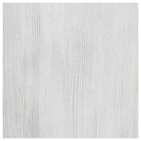 Mobile da Terra 105 cm in rovere bianco completo di specchio con pensile e LED