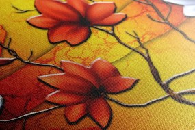 Stampa su tela – Fiori in stile etnico