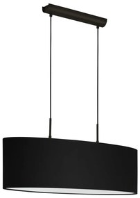 Eglo 33356 - Lampadario a sospensione AMANI su cavo 2xE27/60W/230V nero
