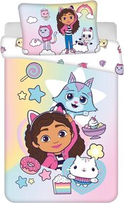 Set copripiumino e federa da bambini in cotone per culla 100x135 cm Gabby's Dollhouse "Sugar Dream" – Jerry Fabrics