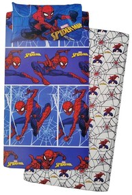 Completo letto singolo Spiderman Puzzle Marvel in cotone